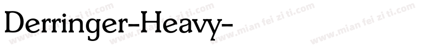 Derringer-Heavy字体转换