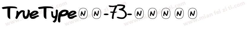 TrueType字体-73字体转换