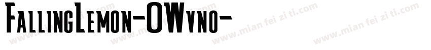 FallingLemon-0Wvno字体转换