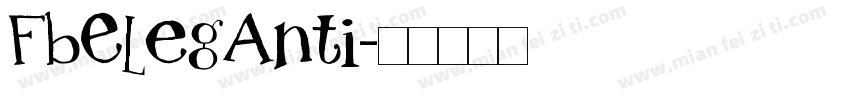 FbEleganti字体转换