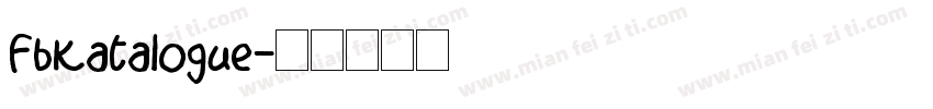 FbKatalogue字体转换