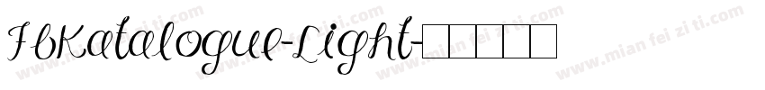 FbKatalogue-Light字体转换