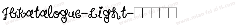 FbKatalogue-Light字体转换