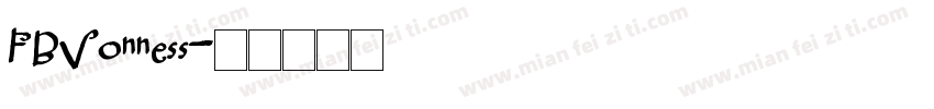 FBVonness字体转换