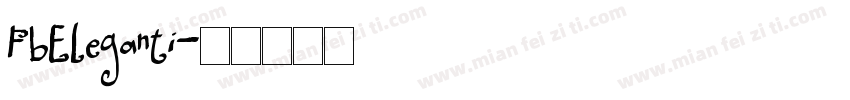 FbEleganti字体转换
