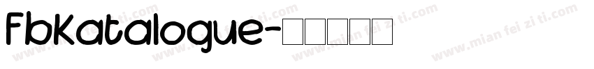 FbKatalogue字体转换