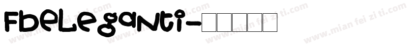 FbEleganti字体转换