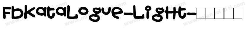 FbKatalogue-Light字体转换