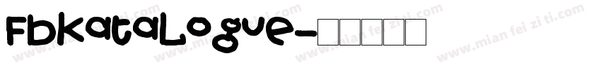 FbKatalogue字体转换