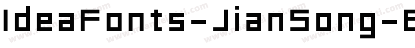 IdeaFonts-JianSong-8字体转换