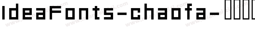 IdeaFonts-chaofa字体转换