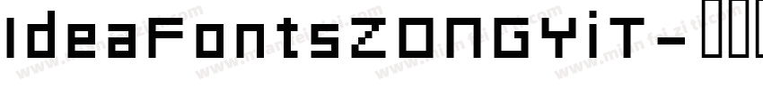 IdeaFontsZONGYiT字体转换