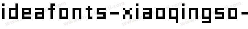 ideafonts-xiaoqingso字体转换