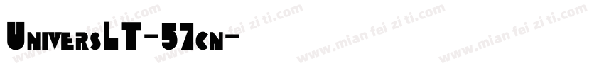 UniversLT-57cn字体转换