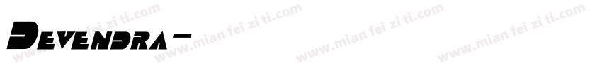 Devendra字体转换