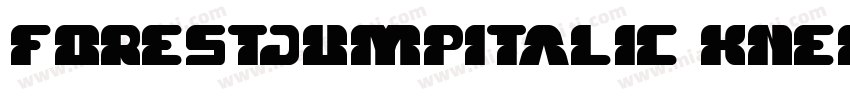 ForestJumpItalic-Knee字体转换
