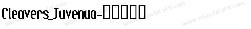 Cleavers_Juvenua字体转换