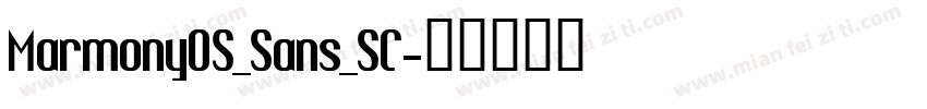 MarmonyOS_Sans_SC字体转换