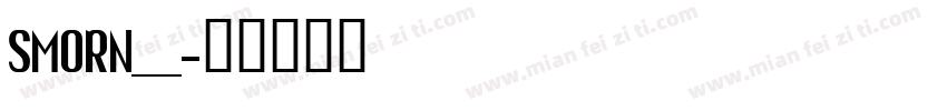 SMORN___字体转换