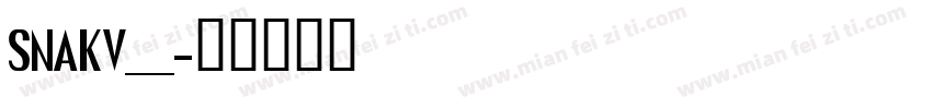 SNAKV___字体转换