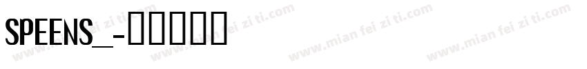 SPEENS__字体转换