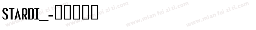 STARDI__字体转换