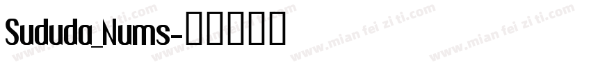 Sududa_Nums字体转换