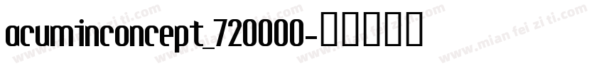 acuminconcept_720000字体转换