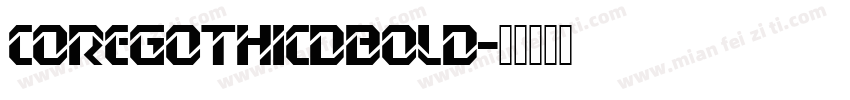 CoreGothicDBold字体转换