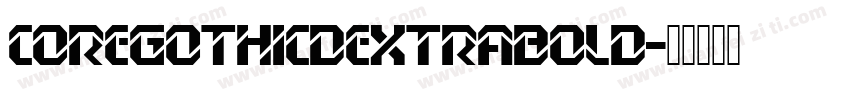 CoreGothicDExtraBold字体转换