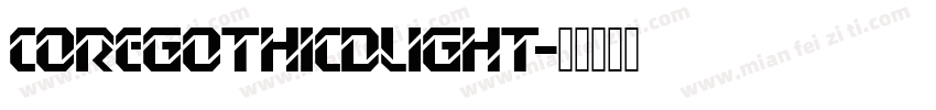 CoreGothicDLight字体转换