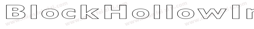 BlockHollowInverse-K55D字体转换