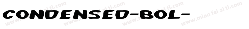 Condensed-bol字体转换