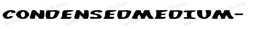 CondensedMEDIUM字体转换