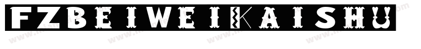 FZBeiWeiKaiShu-Z15S字体转换