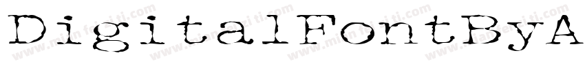 DigitalFontByAudreyRegular-1eM2字体转换