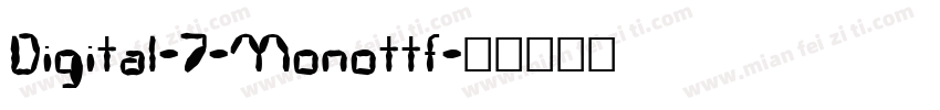 Digital-7-Monottf字体转换