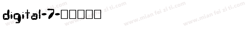 digital-7字体转换