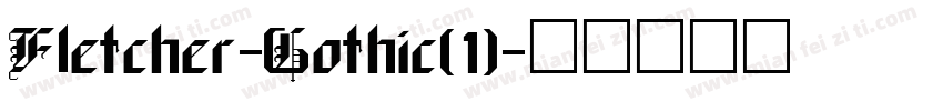 Fletcher-Gothic(1)字体转换