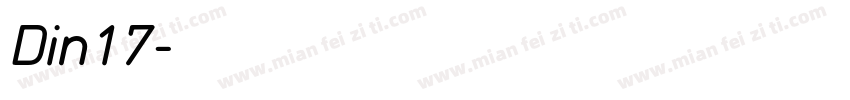 Din17字体转换