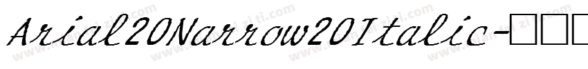 Arial20Narrow20Italic字体转换