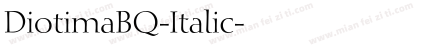 DiotimaBQ-Italic字体转换