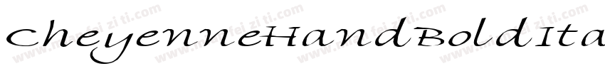 CheyenneHandBoldItalic-E3P8字体转换