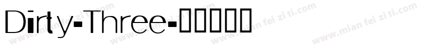 Dirty-Three字体转换
