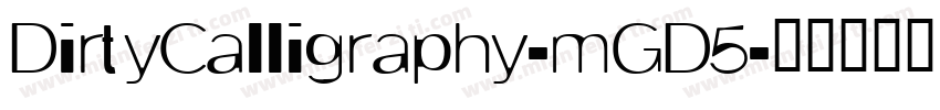 DirtyCalligraphy-mGD5字体转换
