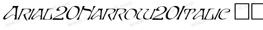 Arial20Narrow20Italic字体转换