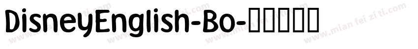 DisneyEnglish-Bo字体转换