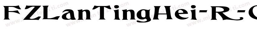 FZLanTingHei-R-GBK50字体转换