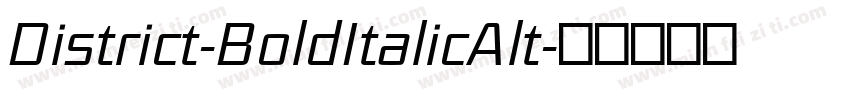 District-BoldItalicAlt字体转换