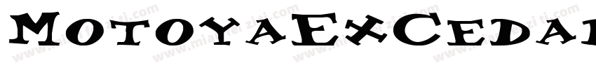 MotoyaExCedarW55字体转换